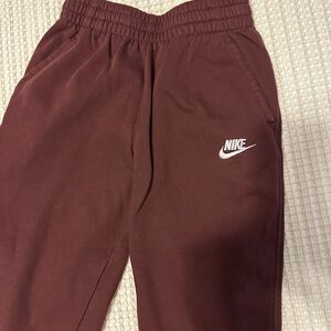 Nike Kids Burgundy Sweatpants